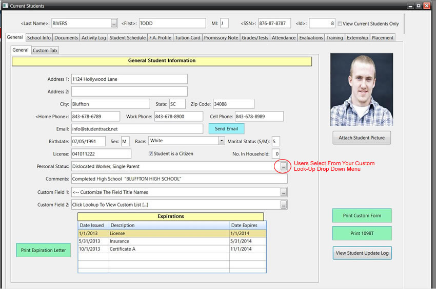 Student Administrative Tracking Software